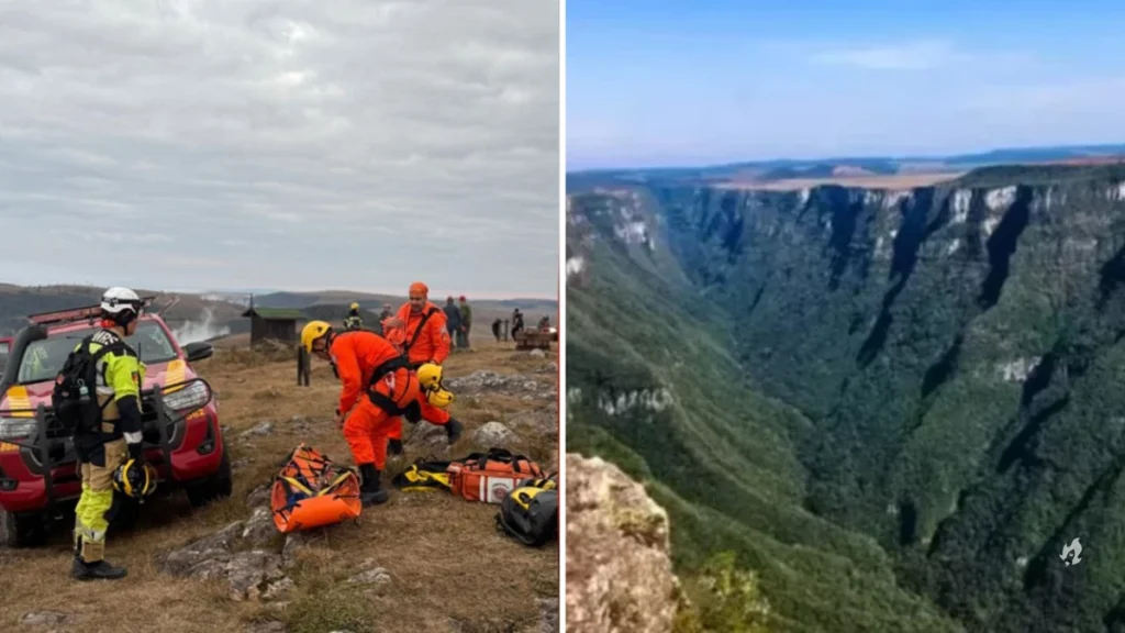 Saiba como foi o resgate de criança que caiu em Cânion no RS