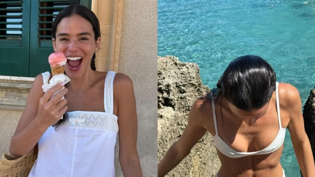Bruna Marquezine abre álbum de fotos na Itália e exibe tanquinho