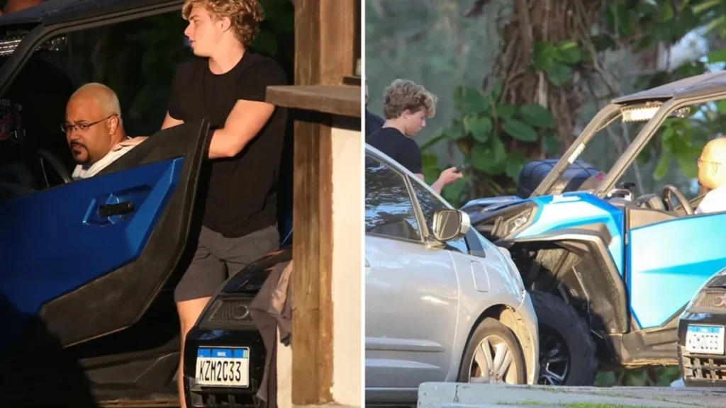 Filho de Luciano Huck passa vexame com carro de luxo