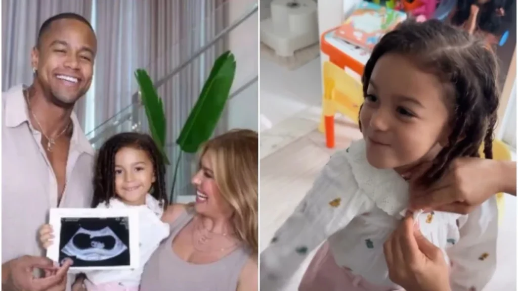 Após anunciar gravidez, Lore Improta mostra reação da filha com novidade