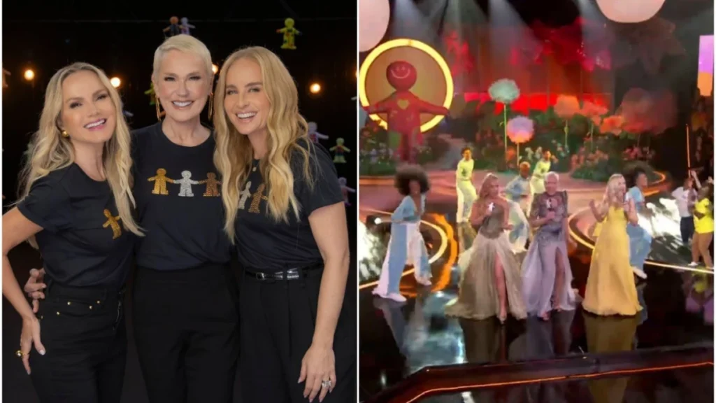 Xuxa, Eliana e Angélica cantam “Lua de Cristal” no “Criança Esperança”