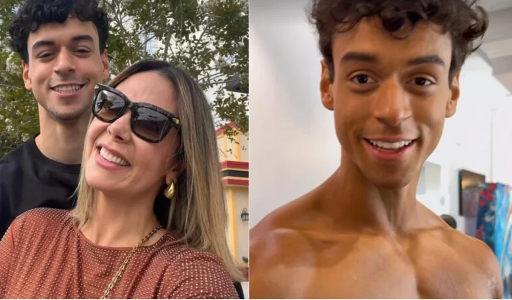 Filho de Carla Perez surpreende e exibe físico impressionante em concurso de fisiculturismo