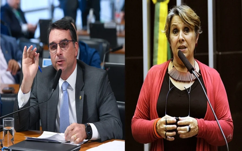 Flávio Bolsonaro dá o troco e vence ação movida por deputada petista