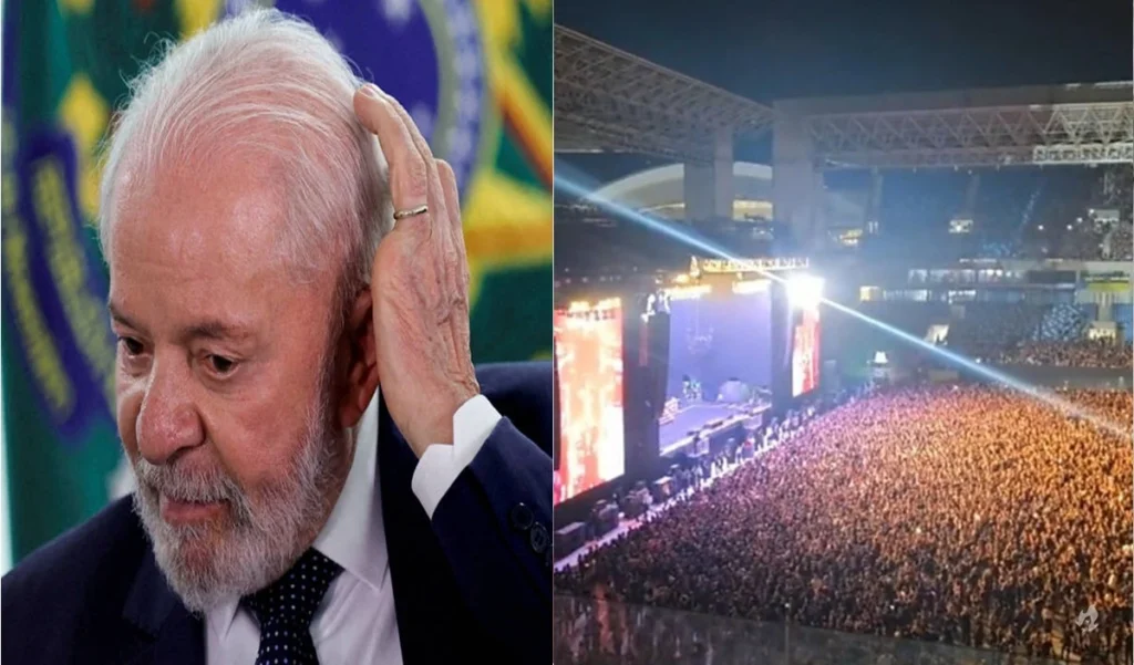 Vídeo: Público vai ao delírio e puxa coro contra Lula em show do Guns N’ Roses em Cuiabá