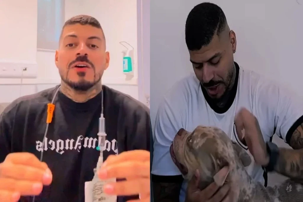 Influenciador acorda sem dedo e descobre que o próprio cachorro devorou enquanto dormia