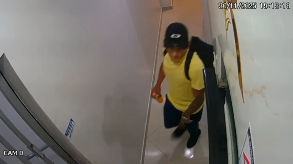 Vídeo: Homem que arrastou mulher foi preso 10 minutos após chegar em hotel