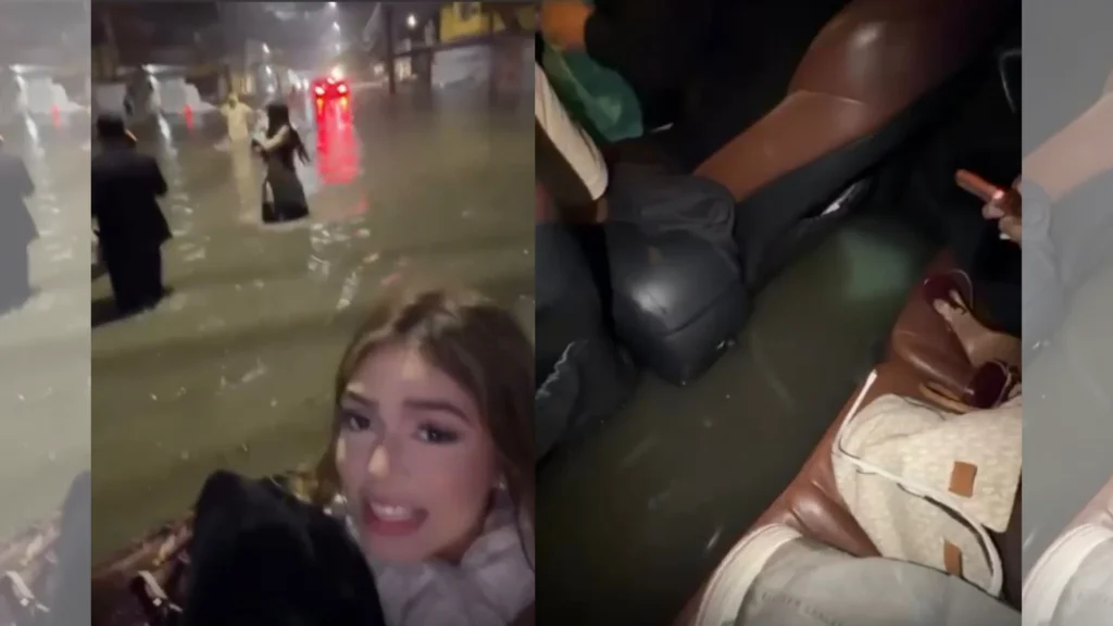 Melody fica presa em enchente no Rio de Janeiro e brinca: “Cadê o jet ski?”