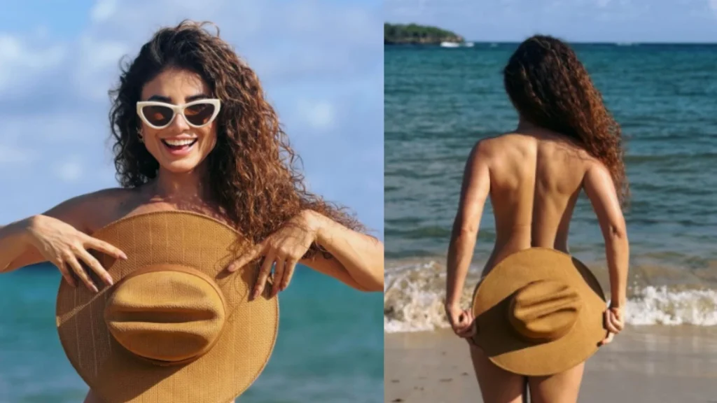 Paula Fernandes posa de topless e abre álbum de fotos em Noronha