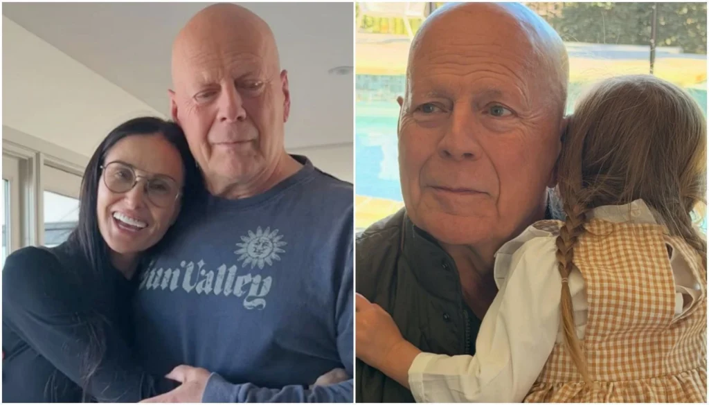 Demi Moore posta mensagem carinhosa para o ex-marido Bruce Willis