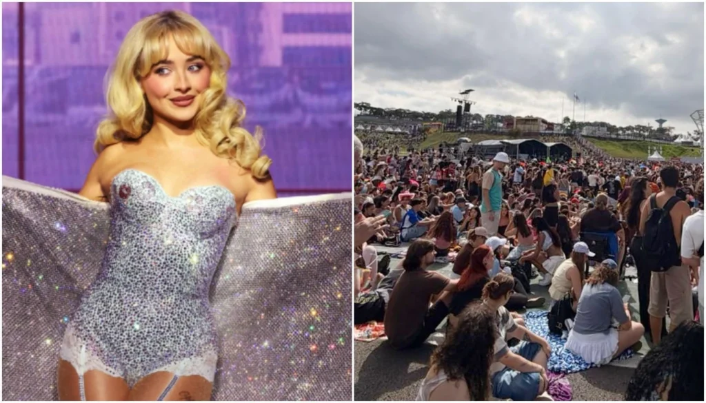 Lollapalooza 2026: fãs encaram horas de sol para show de Sabrina Carpenter
