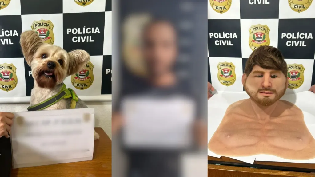 Homem usa máscara realista para se disfarçar e furtar cão de ex em pet shop