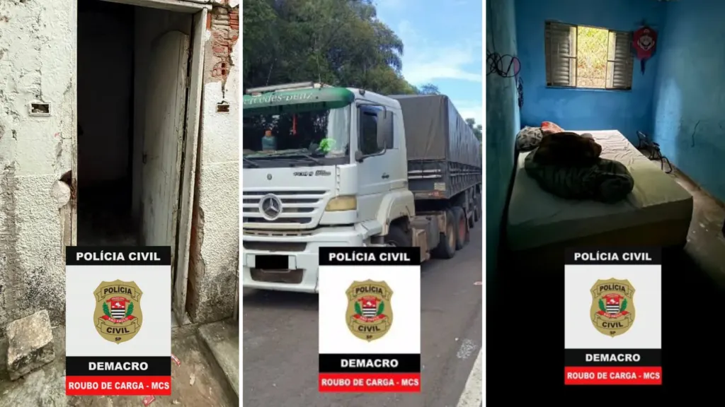 Caminhoneiro é sequestrado em roubo de carga e resgatado pela polícia em SP