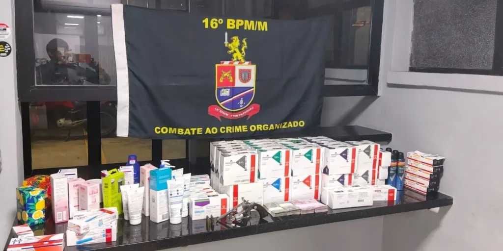 Dupla é presa por roubo de canetas emagrecedoras avaliadas em R$ 160 mil