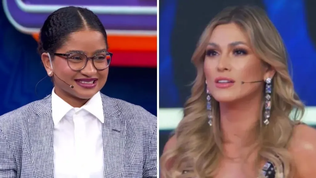 Lívia Andrade fala sobre “climão” com ex-BBB Milena no Domingão