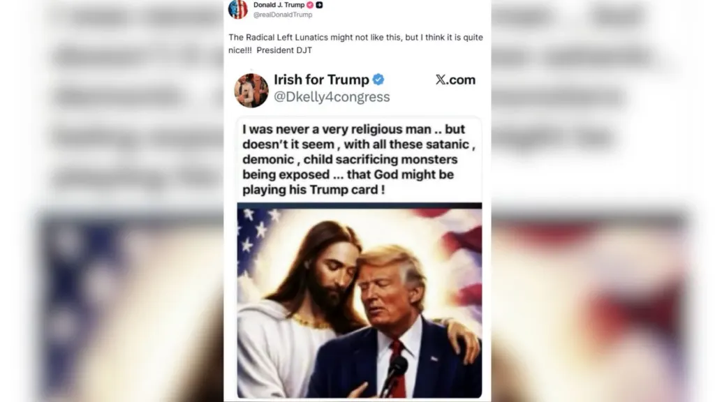 Trump republica montagem dele com Jesus em meio à crise com papa Leão