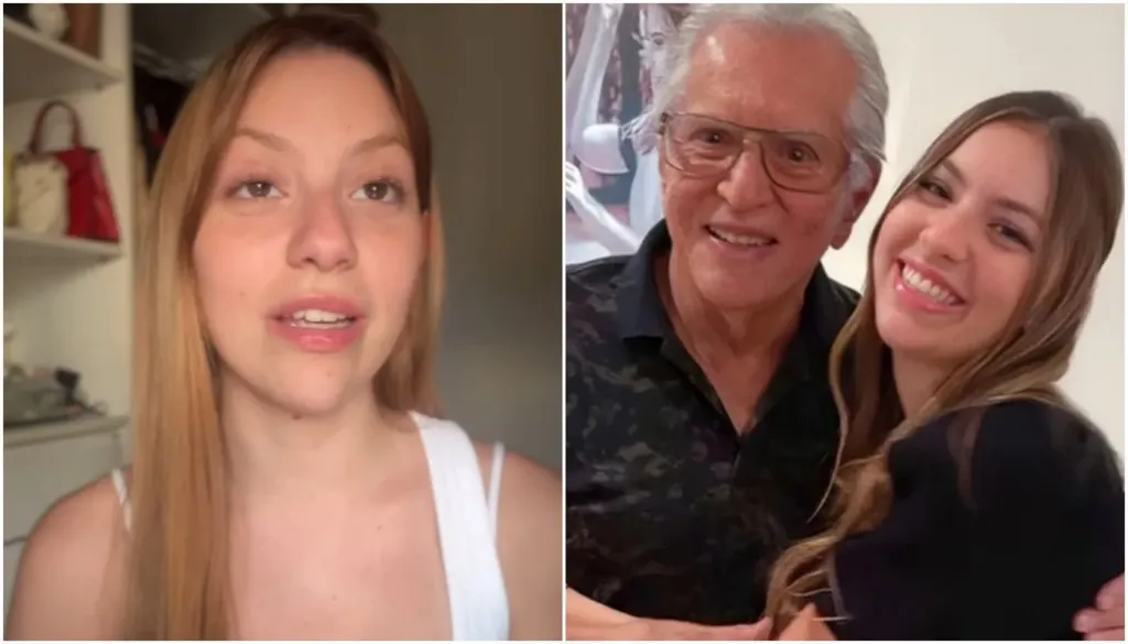 Com câncer, neta de Carlos Alberto de Nóbrega viraliza com mensagem do ex