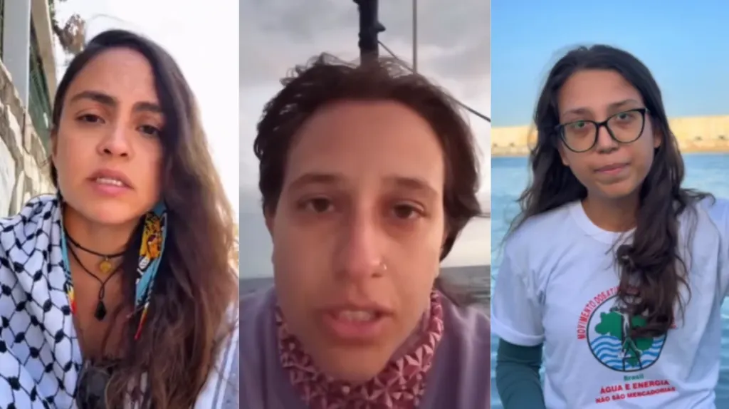 Três brasileiras de flotilha com destino a Gaza são detidas por Israel