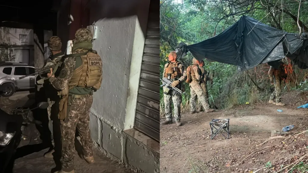 Bope localiza acampamento do tráfico em operação na zona Norte do Rio