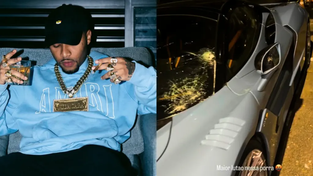 Rapper Orochi diz que teve carros de luxo depredados por mulher no RJ; veja